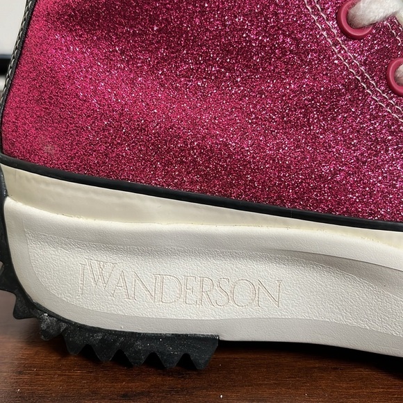 RARE Converse Run Star Hike Hi JW Anderson Glitter Platform  Sneakers W7… - Picture 2 of 11